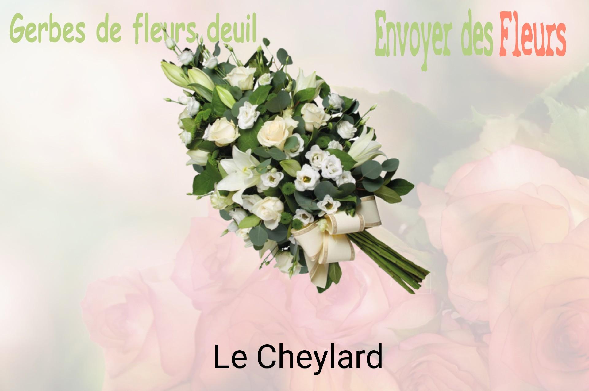 Gerbe de fleurs de deuil livrée à Le Cheylard